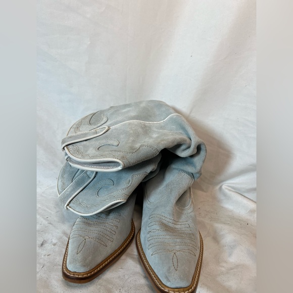 Light baby blue cowboy boots - S37 - Picture 8 of 8